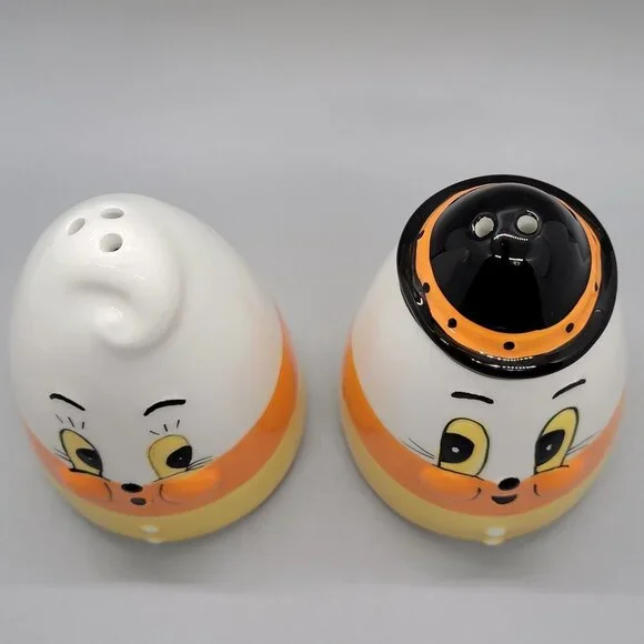 Johanna Parker Carnival Cottage Candy Corn Halloween Salt & Pepper Shakers - Picture 5 of 6
